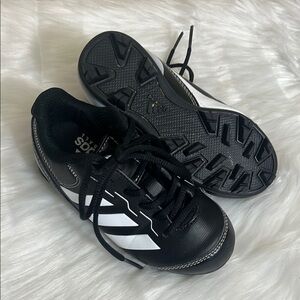 Adidas Black White Baseball Sports Cleats
